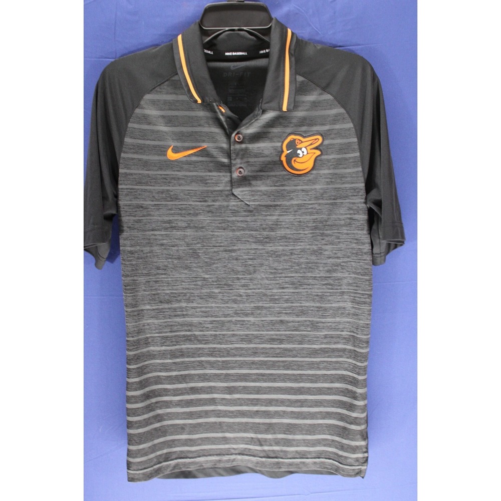 Nike Dri-Fit Baltimore Orioles Polo Shirt MLB Black Size Small‎ Polyester